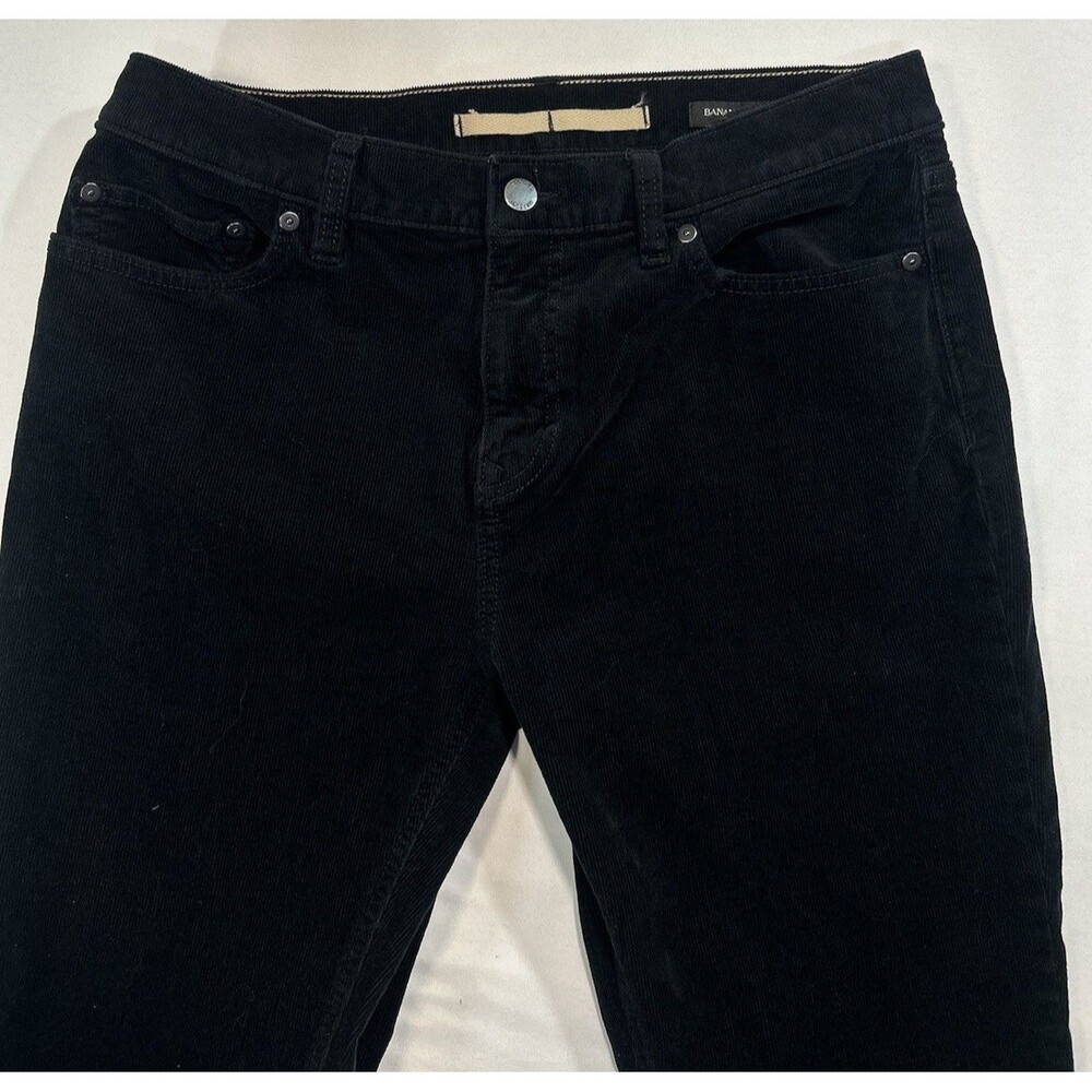 Banana Republic Traveler Corduroy Pants Mens 31x30 Black Stretch 5-Pocket
